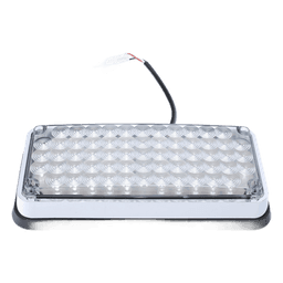 Luz de Advertencia de 7X3", Bicolor Rojo/Claro, Ideal para Ambulancias 