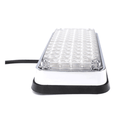 Luz de Advertencia de 7X3", Bicolor Rojo/Claro, Ideal para Ambulancias 