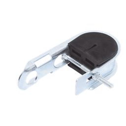 Herraje de Suspensión Tipo J / Fibra Óptica Mini ADSS / Diámetro 6-8 mm / Acero Galvanizado / Neopreno Resistente / 4000 N / Span 100 m (328.1 ft)