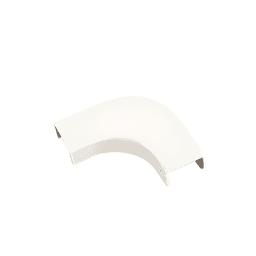 Curva de radio controlado, para uso con canaleta LD10, material ABS, Color Blanco