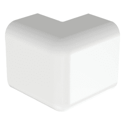Esquinero exterior / ABS / UL94V-0 / FT4 / 90° / 0 a 50°C / Blanco