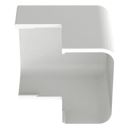 Esquinero exterior / ABS / UL94V-0 / FT4 / 90° / 0 a 50°C / Blanco