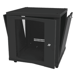 Gabinete de Piso / 12UR / 638 mm Profundidad / 276 kg Carga / Acero ANSI/TIA RS-310-D / Puerta Cristal Templado