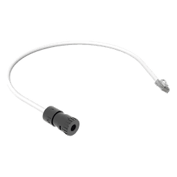 Cable de Conexión en Campo Jack a Plug RJ45 / Cat 6A / CMP Plenum / 0.5 m (1.64 ft) / Blanco