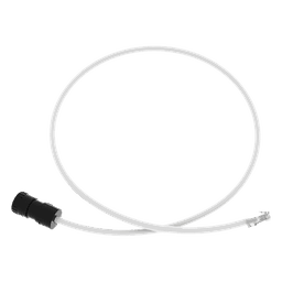 Cable de Conexión en Campo Jack a Plug RJ45 / Cat 6A / CMP Plenum / 1 m (3.28 ft) / Blanco