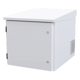 Gabinete Exterior para Rack / 9 UR / Profundidad 705 mm (2.3 ft) / IP54 / Acero Calibre 18 / Ventilador y Termostato / Aislante Poliuretano