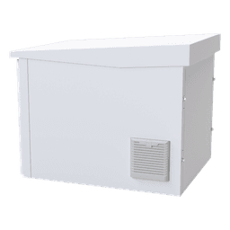 Gabinete Exterior para Rack / 9 UR / Profundidad 705 mm (2.3 ft) / IP54 / Acero Calibre 18 / Ventilador y Termostato / Aislante Poliuretano