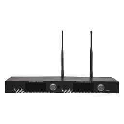 Kit de Micrófonía Inalámbrica UHF / 2 Micrófonos Lavalier / 200 Canales / Alcance 100 m (328 ft) / 15 Horas de Batería / Pantalla LCD