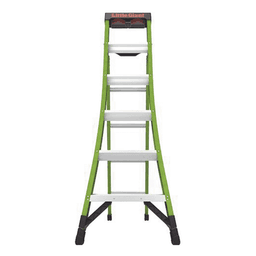 Escalera Combinada 3 en 1 / Fibra de Vidrio / 1.83 m (6 ft) / Carga 170 kg (375 lb) / Almohadilla Giratoria / Barra en V