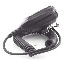 Micrófono para Radio Móvil / Conector 8 Pines / IP54 / Cable Kevlar 40 kg / PTT para Guantes / Grado Médico