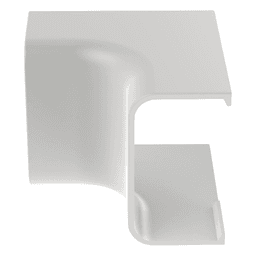 Esquinero interior / Canaleta LD10 / ABS / UL94V-0 FT4 / 0 a 50°C / Blanco