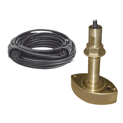 Kit de transductor / Frecuencia dual 50/200 kHz / Potencia 600 W / Cable 8 m (26.2 ft) / Conector 10 pin para sonda FURUNO / Bronce anticorrosión