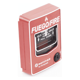 Estación Manual de Alarma Direccionable / Doble Acción / LED Bicolor / Terminales 12 AWG / ADA / Texto Español y Braille