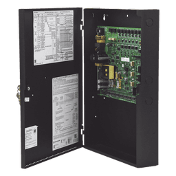 Fuente de alimentación remota y cargador de batería / 10 amperes / 24 Vcc / 7 circuitos de salida NAC o auxiliar / gabinete metálico con cerradura / serie PS de NOTIFIER