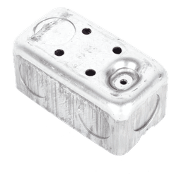 Caja Utilitaria Galvanizada / 4x2 in / 7 Entradas 3/4 in / Profundidad 1.875 in / Resistencia al Fuego 2 h