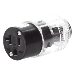 Conector Iluminado 20 A 125 V CA 2 Polos 3 Hilos (Nema 5-20R).
