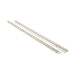 Base para canaleta T-45, de PVC rígido, con orificios perforados para montaje, 60.3 x 18.5 x 2400 mm, Color Blanco
