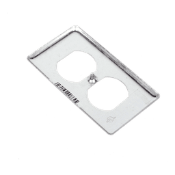 Tapa Metálica 4"X2"/ Para tomacorriente Duplex.