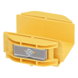 Union Recta "Cople", Para Canaleta FiberRunner™ 2X2, Color Amarillo