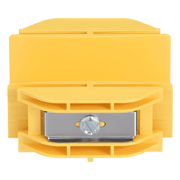 Union Recta "Cople", Para Canaleta FiberRunner™ 2X2, Color Amarillo