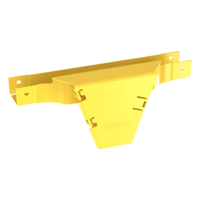 Accesorio en T con Conexión Horizontal y Bajada Vertical a 90º, Para Canaletas FiberRunner™ 2x2, Color Amarillo