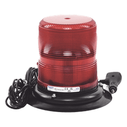 Baliza LED color rojo con montaje magnético de succión de 7" de altura