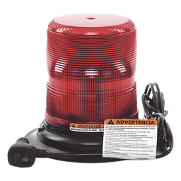 Baliza LED color rojo con montaje magnético de succión de 7" de altura