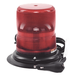 Baliza LED color rojo con montaje magnético de succión de 7" de altura