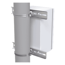 Montaje de Metal Galvanizado para Poste Universal para Gabinetes de Ancho Hasta 30 cm.