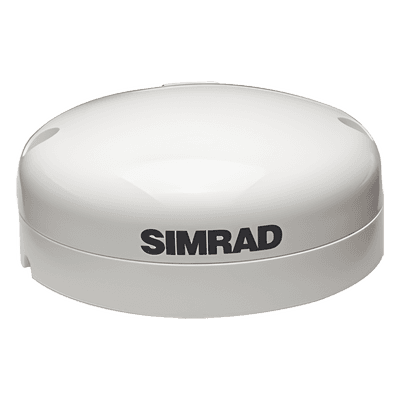 Antena GPS Simrad GS25 / Actualización Rápida de Posición / Precisión Consistente / Brújula Magnética Integrada / GPS, WAAS, EGNOS / Diseño Compacto / Resistente al Agua / Conectividad NMEA 2000®
