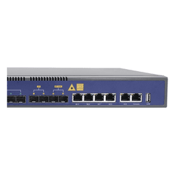 OLT de 8 puertos GPON con 8 puertos Uplink (4 puertos Gigabit Ethernet + 2 puertos SFP + 2 puertos SFP+) hasta 1,024 ONUs