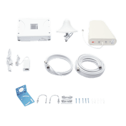 Kit Amplificador de Señal Celular 2G, 3G, 4G y 5G / Mejora llamadas convencionales y VoLTE / Amplifica señal de TELCEL, AT&T, MOVISTAR, BAIT,DiRi y más / Cubre hasta 300 m² con una antena y hasta 900 m² con 3 antenas.