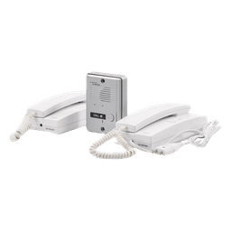 Kit de Audio Portero / 2 Auriculares / Frente de Calle Metálico / Montaje Pared o Escritorio / 0.5W-3.3W