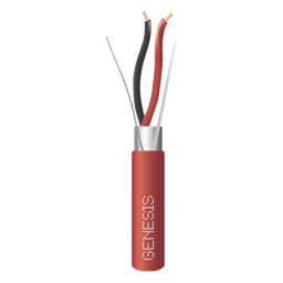 Cable de Alarma / 2 x 14 AWG / Blindado / Riser FPLR / 152 m (500 ft) / Rojo / -20°C a 75°C