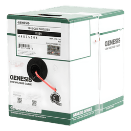 Bobina de 152 Metros (500 Pies) de Alambre / 4 x 18 AWG / Riser / Blindado / Tipo FPLR / Color Rojo / Para Aplicaciones en Sistemas de Detección de Incendio y Sistemas de Evacuación