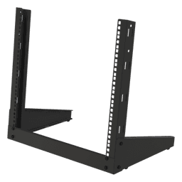 Rack de 19", 9 UR,  Para Uso en Mesa. Ideal para Instalaciones, Temporales / Pruebas / Exhibición