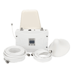 Kit Amplificador de Señal Celular 2G, 3G y 4G / Mejora llamadas convencionales y VoLTE / Amplifica señal de TELCEL, AT&T y MOVISTAR / Cubre hasta 300 m² con una antena y hasta 900 m² con 3 antenas.