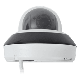 Mini Domo PTZ IP 4 Megapixel / 4X Zoom / H.265+ / 20 mts IR EXIR / WDR 120dB / PoE / IK10 / Exterior IP66 / Ultra Baja Iluminación / Micrófono Integrado / PoE