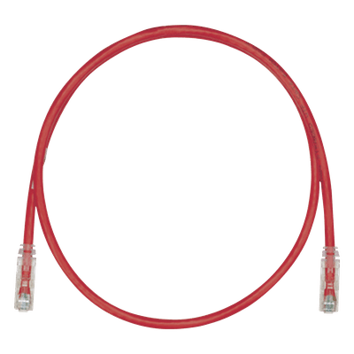 Cable de Parcheo TX6, UTP Cat6, 24 AWG, CM, Color Rojo, 4.57 Metros (15 Pies)