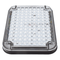 Luz de Advertencia LED / 104 LED de Alta Intensidad / 9x7" / Bicolor Rojo/Claro / 12 VCC / 10 Modos de Destello / Mica de Policarbonato