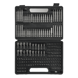 Juego de Puntas para Taladro / 208 Piezas / Entrada Hexagonal 1/4" / Acero Cr-V / Soporte Magnético con Liberación Rápida / Extensor Incluido / Estuche Organizador
