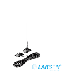 Antena Móvil VHF / Montaje en Cristal / 144-160 MHz / 1/2 λ / 100 W / Cable RG-58/U 4.2 m (13.8 ft) / 122 cm (48 in)