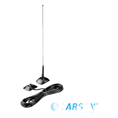 Antena Móvil VHF / 160-174 MHz / 100 W / Montaje en Cristal / 4.2 m (13.8 ft) / 120 cm (3.9 ft)