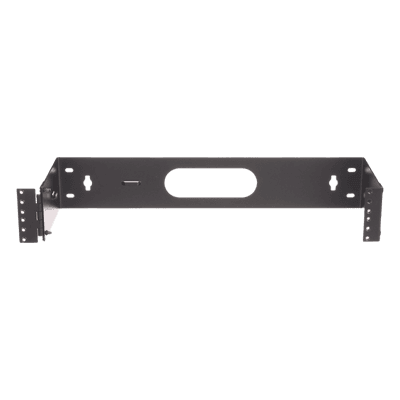 Rack Abierto de Instalación en Pared con Bisagras, Profundidad de 159 mm, 19 in de Ancho, 2 UR, Color Negro