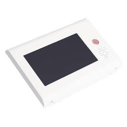 Terminal Inteligente para Habitación Hospitalaria / Pantalla Táctil 7" / RFID 125 kHz / VoIP SIP / PoE IEEE 802.3af / Bus RS485 / Carcasa Antibacteriana