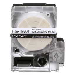 Casete de Etiquetas Autolaminadas / 175 uds / 25.4 x 38.1 mm / Cables 4-8.1 mm / Vinilo Blanco
