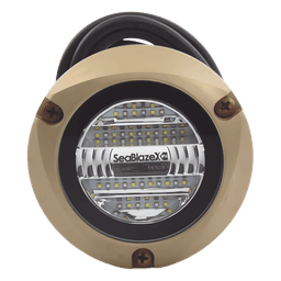 Luz LED Marina Subacuática / Blanco y Azul / 6000 Lúmenes / IP68 / Brone Naval / 10-24 VCD