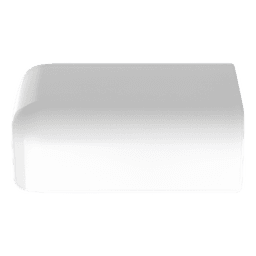 Tapa Final / Canaleta LD5 / ABS / UL94V-0 / 0 a 50°C / Blanco