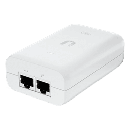 Adaptador PoE Ubiquiti (48 VDC, 0.65A) puerto Gigabit, ideal para equipos UniFi