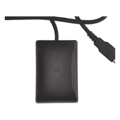 Lector RFID de Sobremesa / 125 KHz / USB Plug-and-Play / LED Bicolor y Zumbador / 78 x 53 x 26 mm / Cable 1.8 m (5.9 ft)